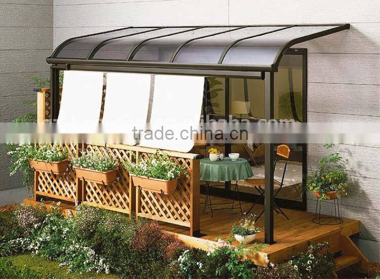 garden furniture gazebo uv coated polycarbonate shed using Elegant design for hot hot sale