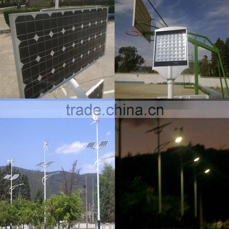 LED solar powered street light 6m 30W LED light + 100w solar panel