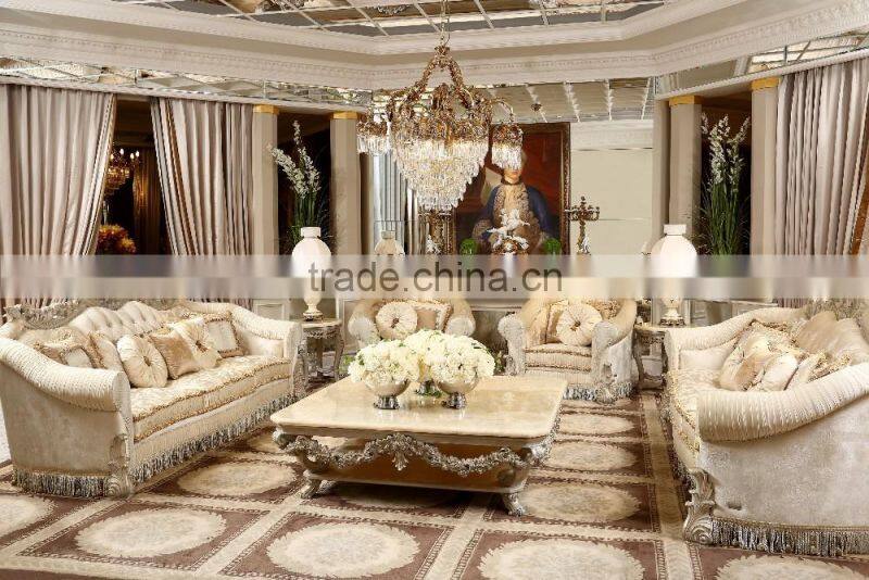 Rococo Style Crystal & Golden Brass Chandelier For Living Room Hotel Hall/ Elegant Crystal Chandelier Decorated Pendant Lamp