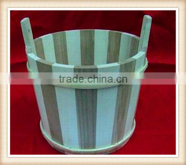 factory price natural custom wooden buckets for sale