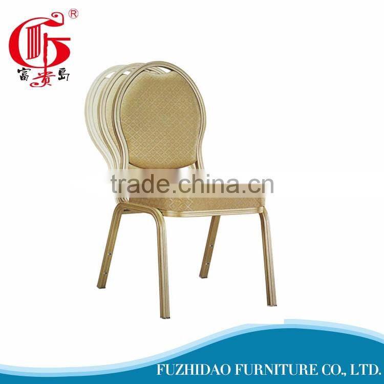 Popular leather round back rocking dining chair