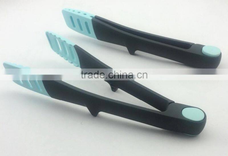 nylon food tong, lockable tong, kitchen food tong with lock