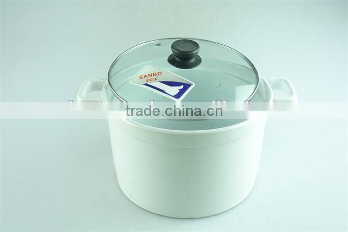 friendly round porcelain tureen, white ceramic soup tureen with lid,double ear tureens