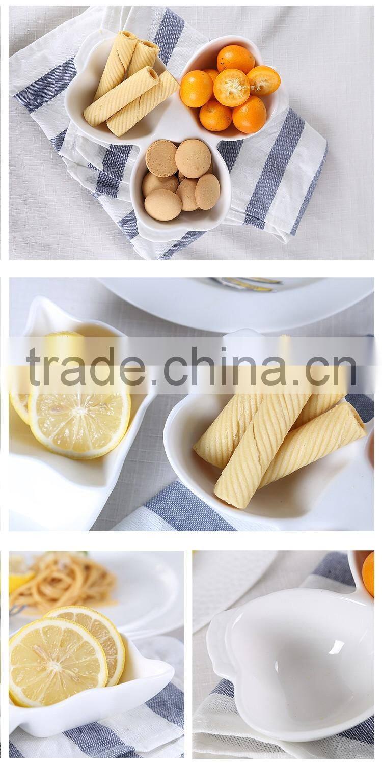 High quality 26*9*4 white ceramic soap dish set