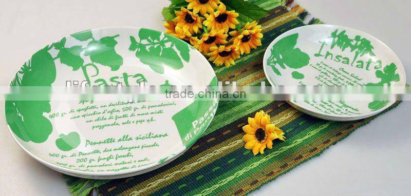 5 pcs ceramic pasta bowl set