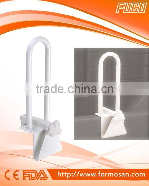 Bath safety BATHTUB GRAB RAIL/BAR W/TPR HANDLE POWDER COATED "Taiwan product"