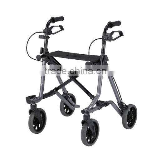 4 WHEELS ALUMINUM 6.4 KG EXTRME LIGHTWEIGHT ROLLATOR ( rolling walker,walking aid)