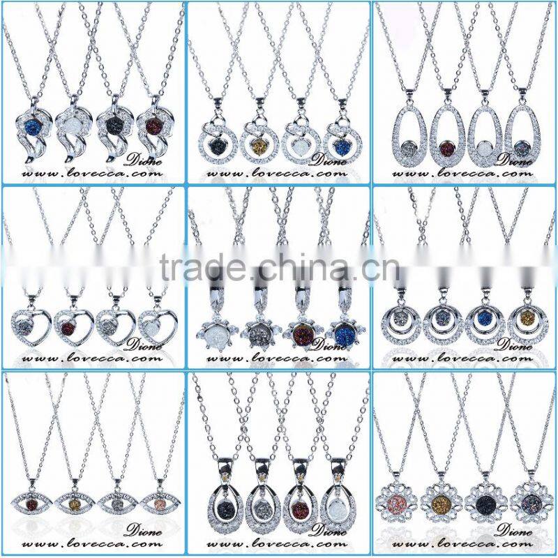 Beautiful Natural Druzy Gemstone Cluster 925 Sterling Handmade Silver 8mm Ring Women Jewelry