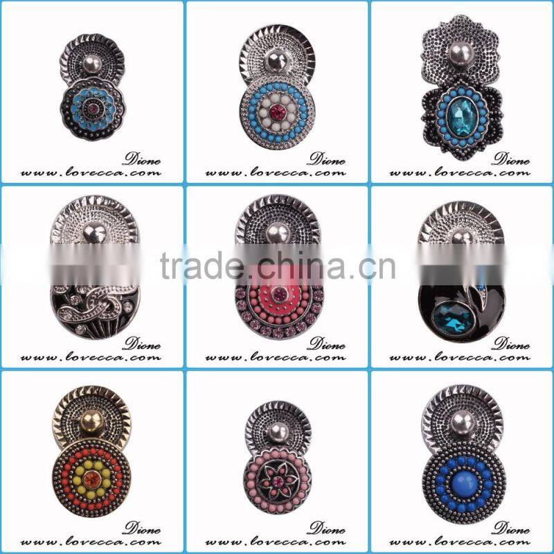 DIY Custom Snap Charm Wholesale Crystal Snap Button Jewelry