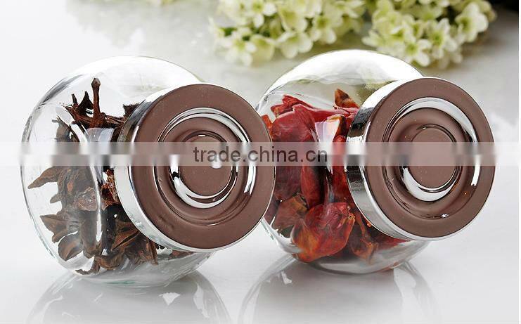 oval shape clear empty wholesale glass jars for canning