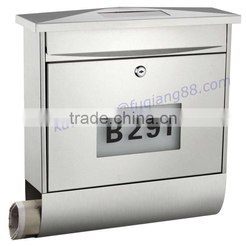 FQ-174 Classic Style Metal Mailbox with Lock, wall mounted mailbox,four colors for choice