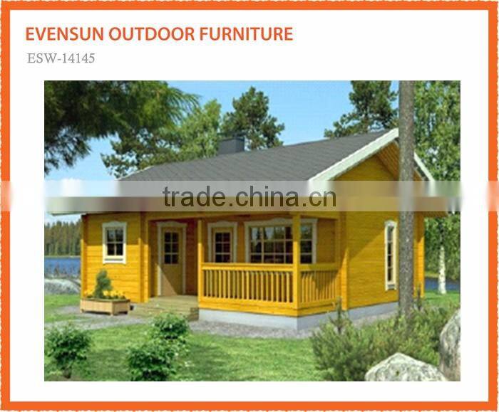 Wholesale price ESW-14132 Double storey wooden villa prefab wooden house