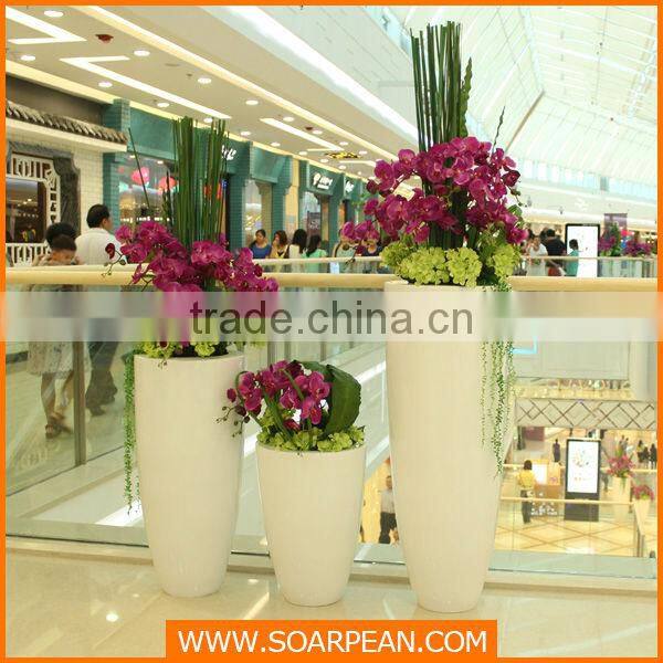 shopping mall fiberglass flowerpot