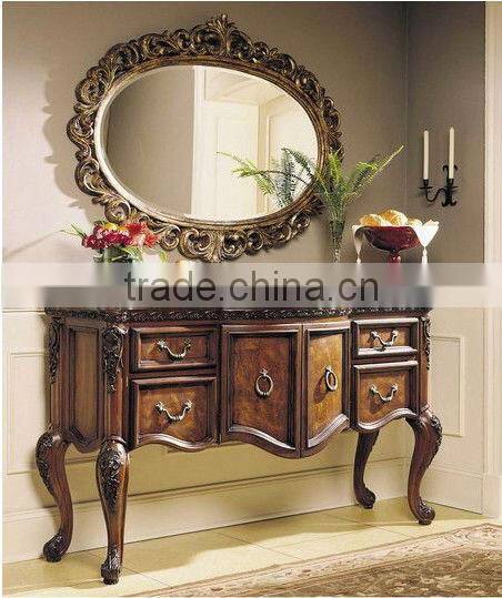 Classic style luxury design hand made furniture hotel dresser mirror (BG90499)