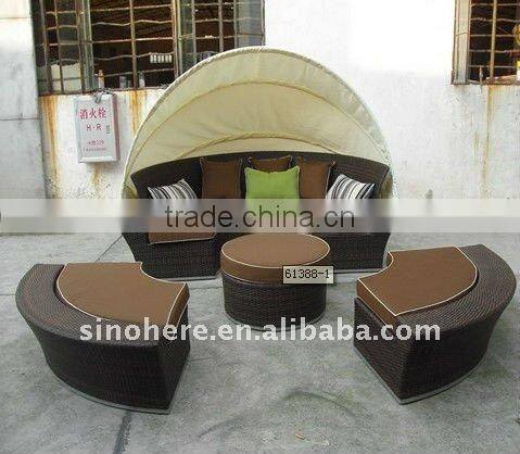 Rattan Sofa Set Footrest Lounge AK3115