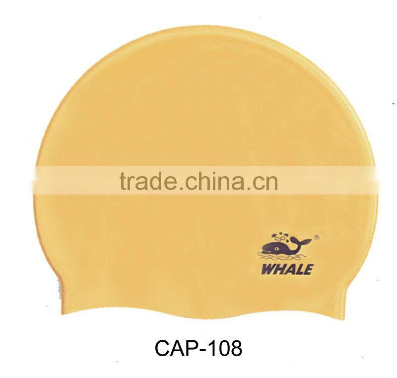 2016 Popular silicone swim cap,cheap waterproof swimming cap(CAP-100)