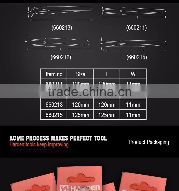 Professional Needle Nose Anti-Static Stainless Steel Vetus Tweezer