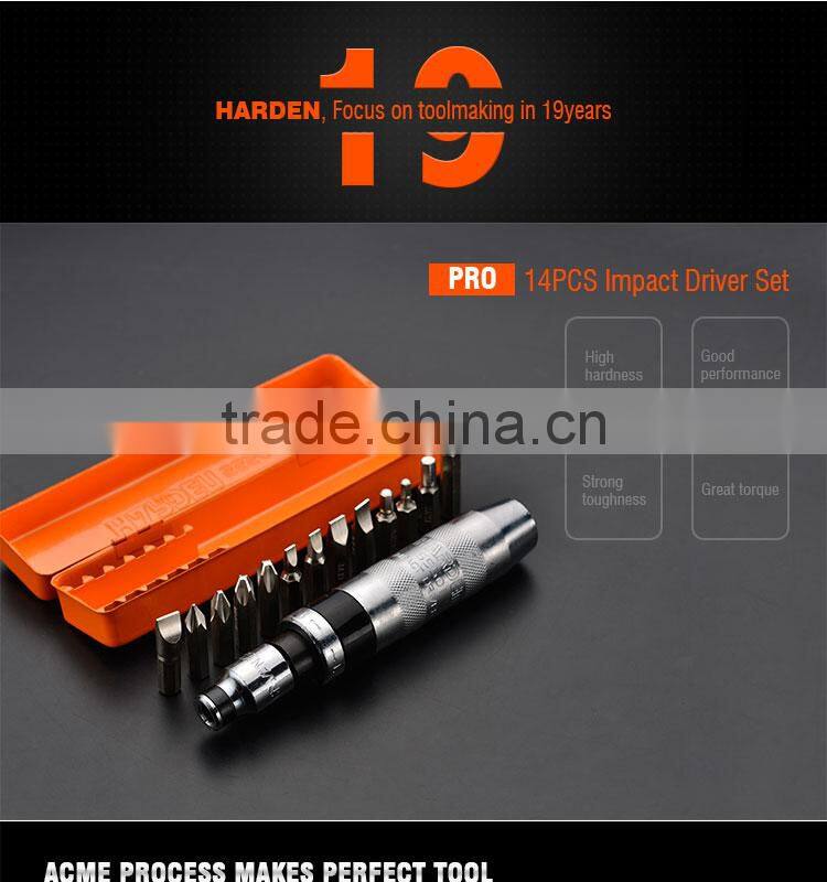 Professional 14pcs Impact Driver Set