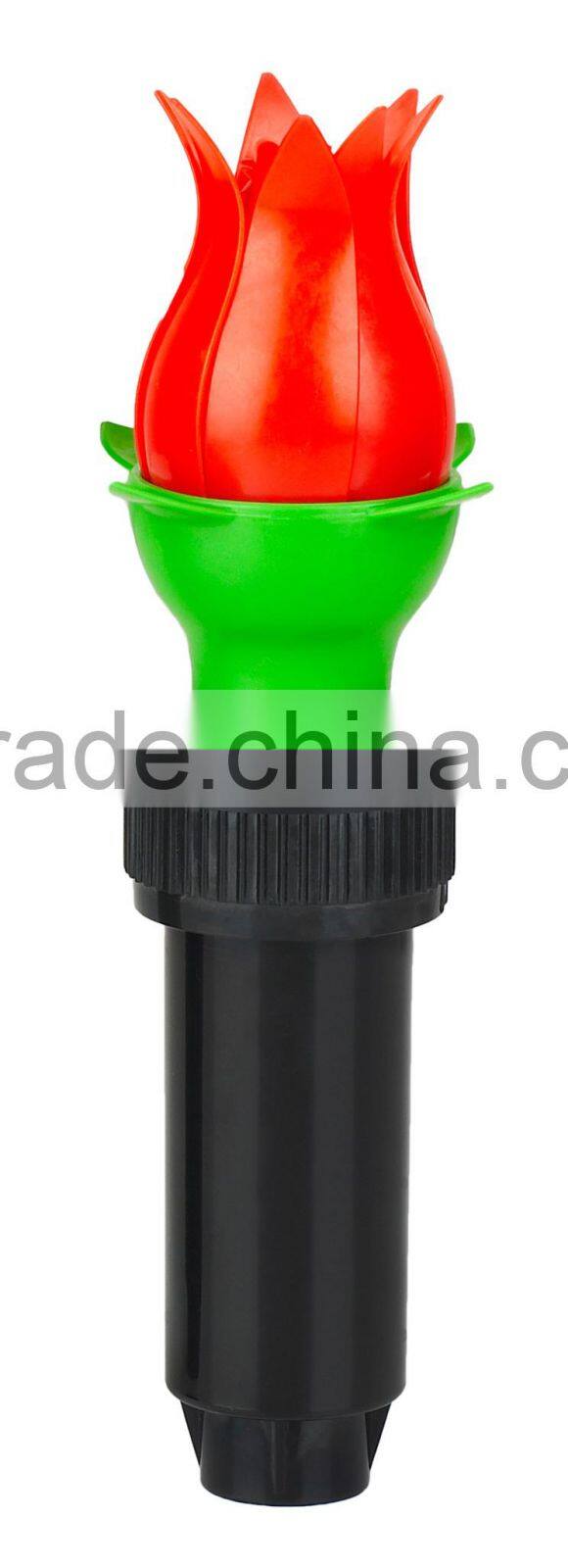 plastic tulip shape pop-up garden sprinkler for garden watering