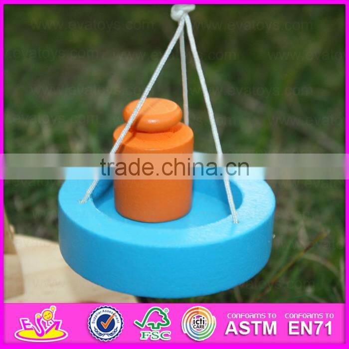 2015 Brand new wooden balance scale toy, balance wooden toy, preschool wooden balance scale toy W11F053
