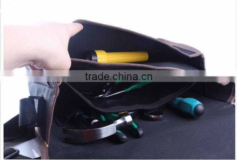 Multi-function large capacity electrician tool messenger bag