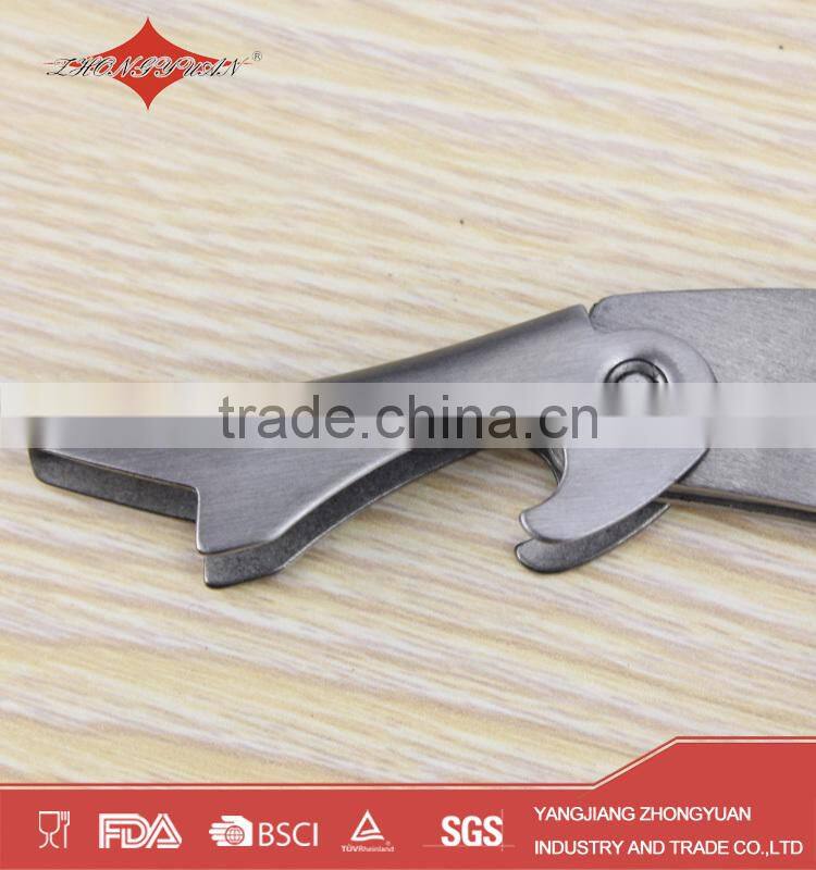 stainless steel corkscrew parts wine opener with knife