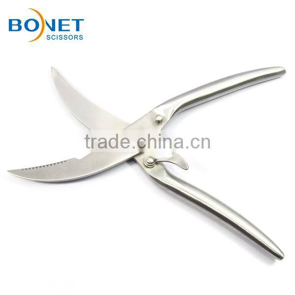 SPO0001 LFGB Certificated 9-3/4" Stainless Steel magnetic kitchen poultry scissors