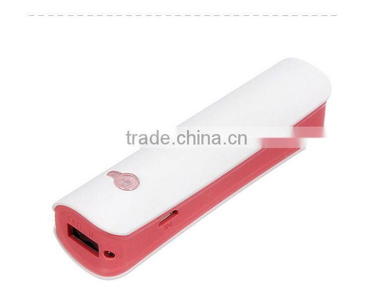2600mAh Slim Mobile Power Bank Charger With LED Light for iphone