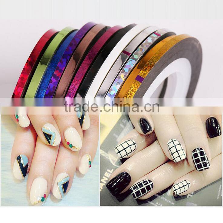 DIY Nail Art Decoration 3D colorful Nail Tape nail art stripe tape