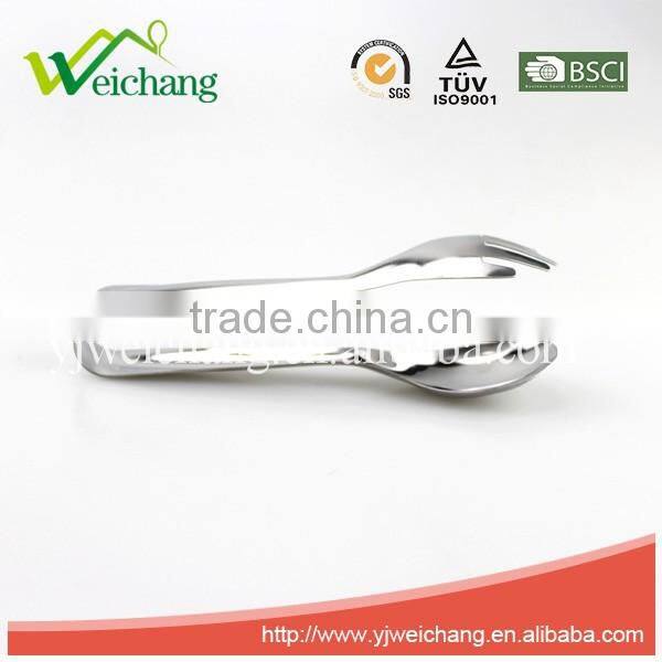 WCE702 Premium Utility whole stainless steel Food Tongs fork and spoon low price