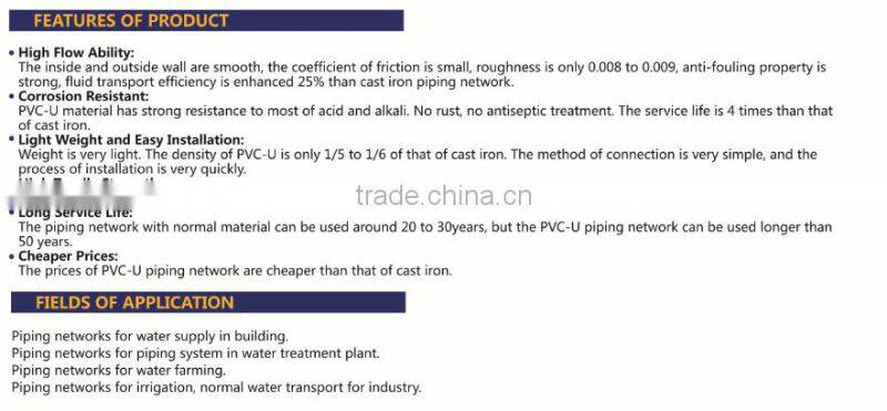 HIGH QUANLITY UNION LIGHT OF PVC DIN STANDARD FITTINGS FOR WATER SUPPLY