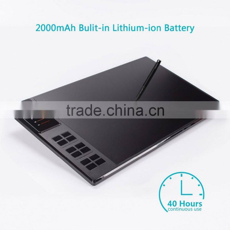 Huion Giano WH1409 portable wireless Largest working area graphic drawing tablet