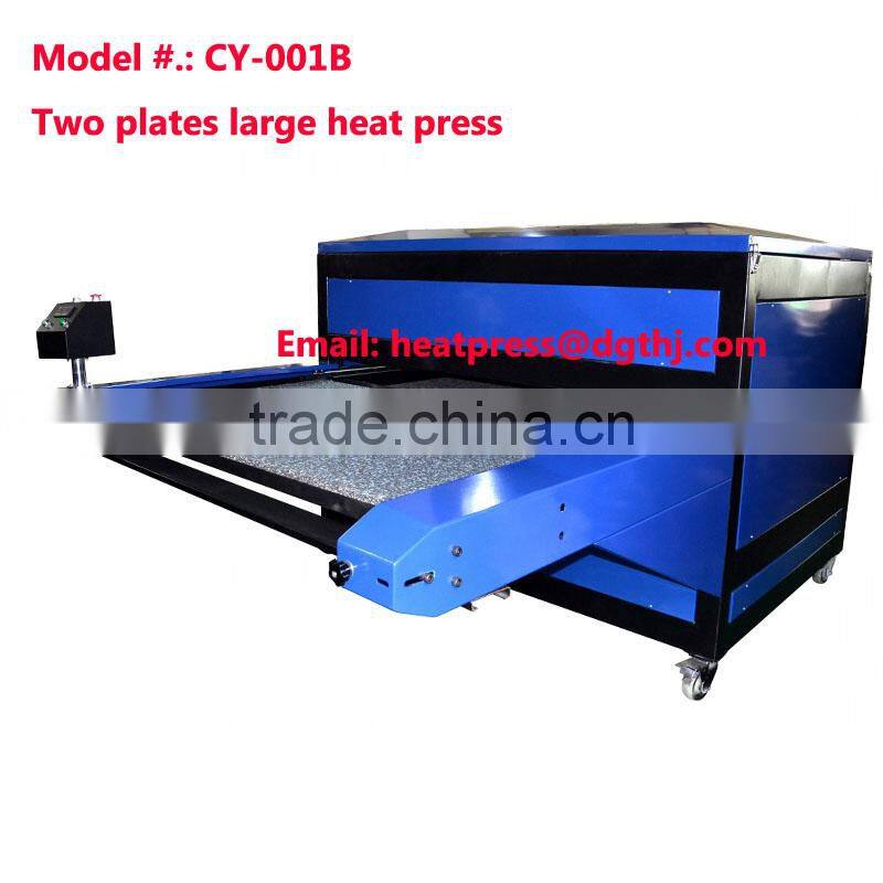110*160cm double stations Large format sublimation Heat press(two stations in one side)