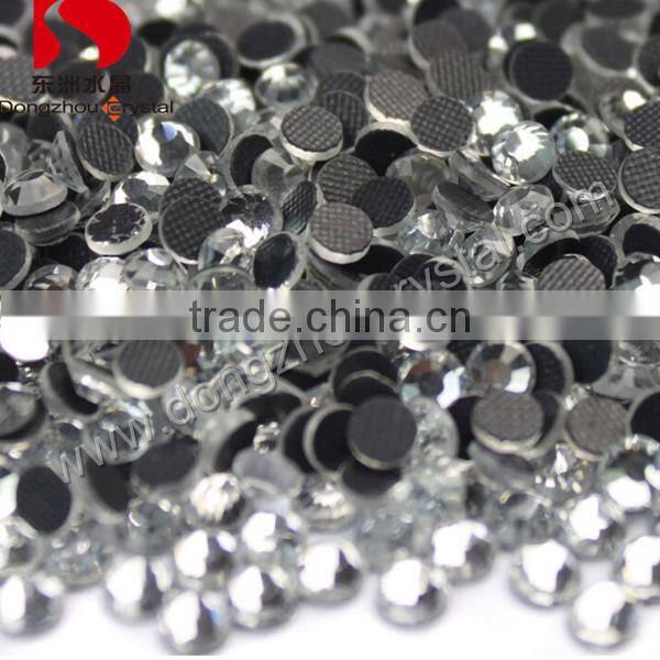 Machine cut flat back crystal DMC hot fix rhinestone