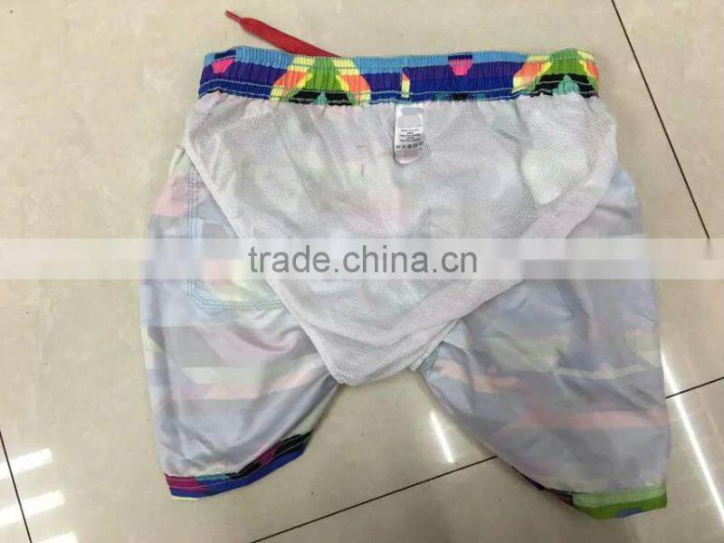 Garment stock lot kid's fashion comfortable bermuda sport shorts