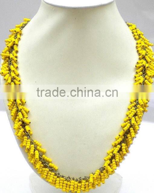 beaded necklace