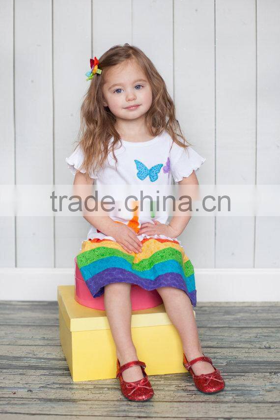 Newest design western style wholesale children's boutique clothing Sets