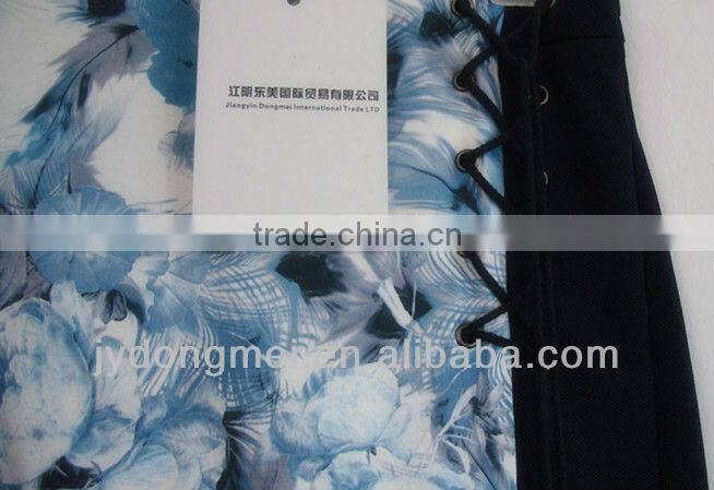 sexy lady fashion printed Italian style pantskirt for summer