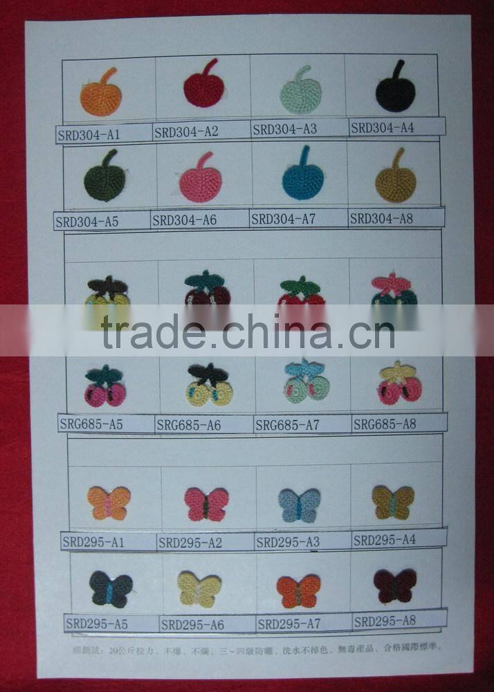 cotton crochet applique patches