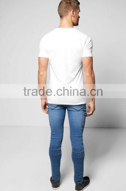 New In Skinny Jeans Quality Biker Denim Jeans With Pocket Design