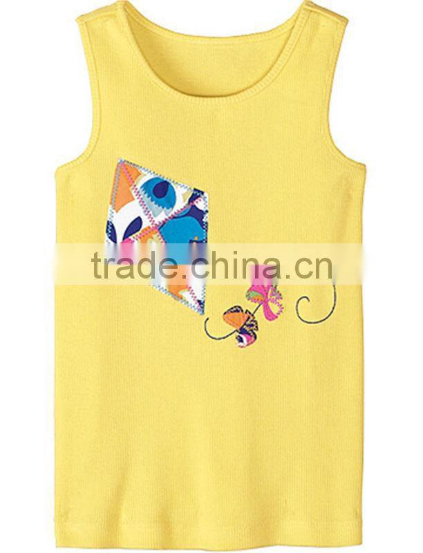 Plain girls pink tank tops