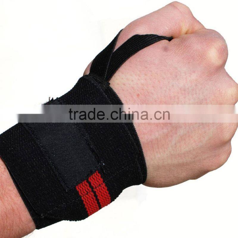 Wrist Thumb Wrap Support Brace Black & Red