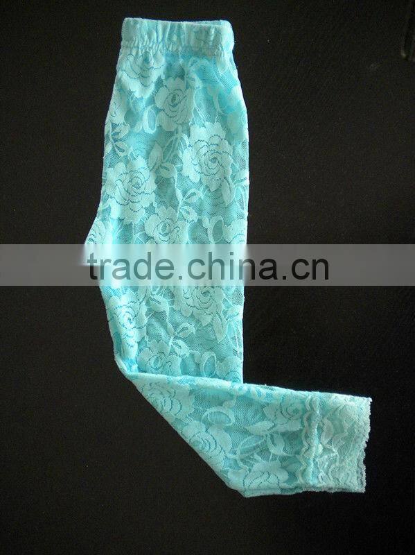 Wholesale Baby girl ruffle Lace legging baby girl lace tight