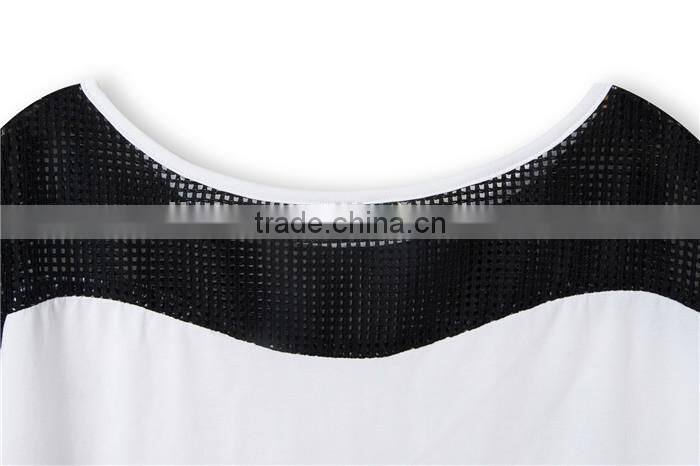 latest high fashion summer free pattern printed ladies black foreign t shirts, ladies cotton t shirts, overseas t shirts