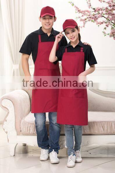 Korean version of advertising apron waterproof and custom printed Indian custom men and women thick cotton uniforms manufacturer