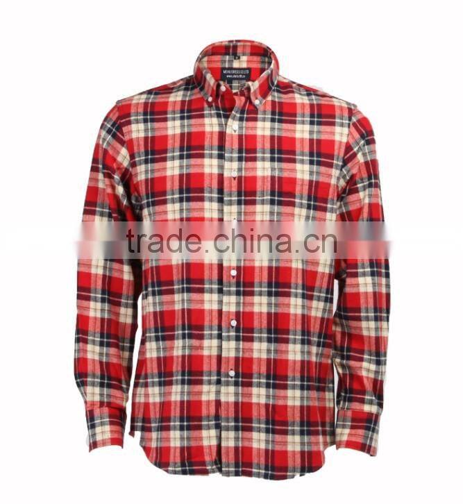 new design flannel casual shirt for men in yiwu