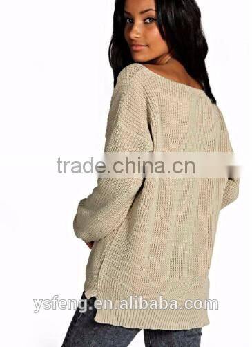 Ladies Tops Latest V Neck Women Sweater Designs