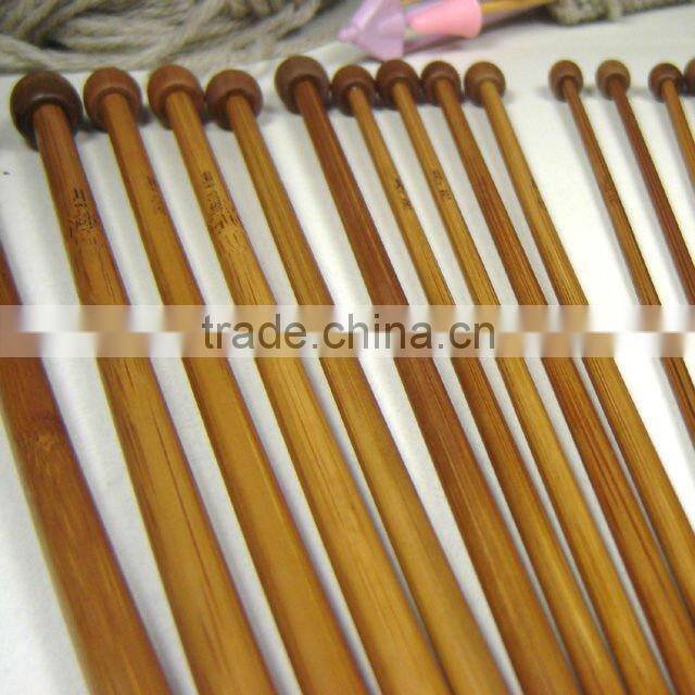 15sz 9" Carbonized Single Pointed bamboo knitting needles