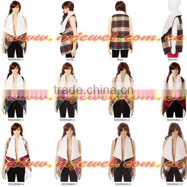 Stocks wholesale shearling sueded vest