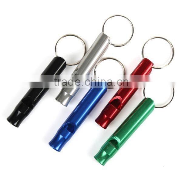 Aluminum Alloy Whistle Keyring Keychain Mini For Outdoor Emergency Survival Safety Sport Camping Hunting Multi Color